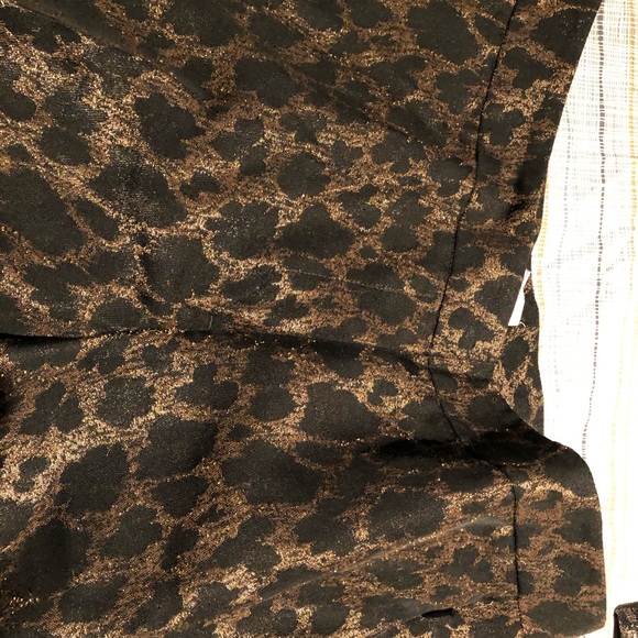 Chico’s ankle pants beautiful metallic print - Picture 3 of 4